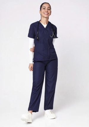 Classic Women's V-Neck (Navy)Scrub